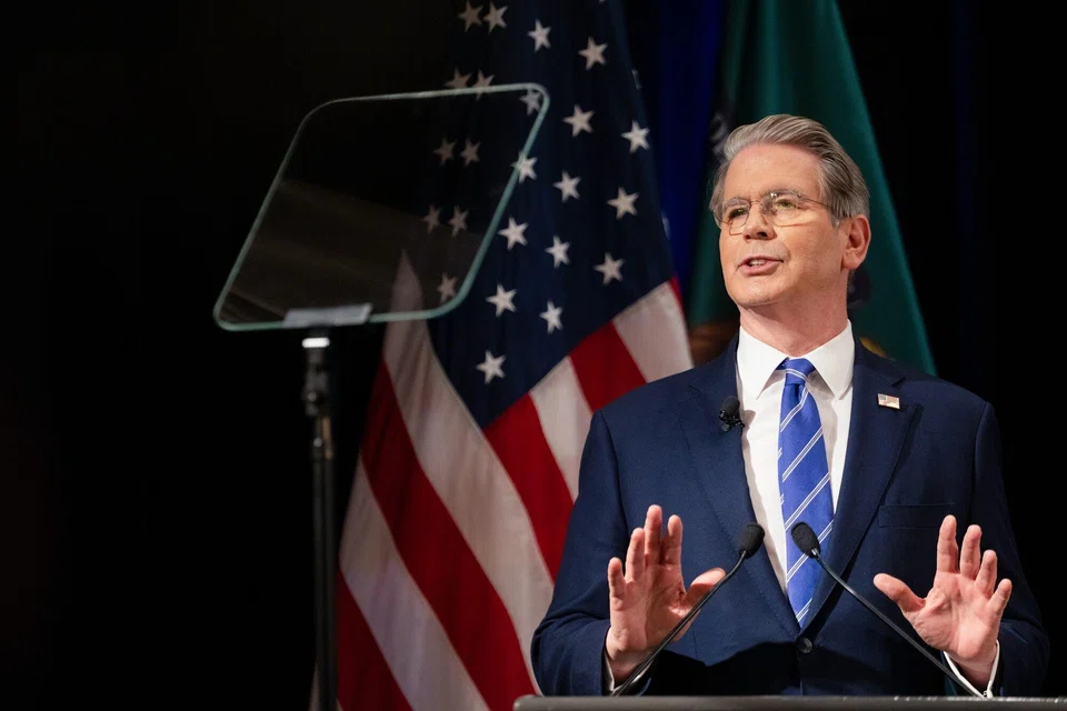 US treasury secretary Scott Bessent speaks during an Economic Club of Minnesota event in Golden Valley, Minnesota, Jan 8, 2026. 