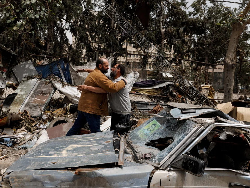 People return to their homes in Lebanon on Apr 18 after a 10-day ceasefire between Lebanon and Israel went into effect.