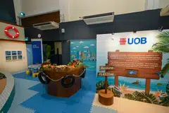 At the UOB Learning Playzone, children can pick up the basics of trade by role-playing as buyers and sellers at the bumboat "marketplace".