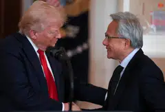 When Nvidia CEO Jensen Huang’s (right) frequent meetings with US President Donald Trump coincided with policy shifts favourable to his company, followed by the announcement of revenue-sharing arrangements, it created the appearance of a quid pro quo relationship that undermines confidence in the integrity of both government and business decision-making.