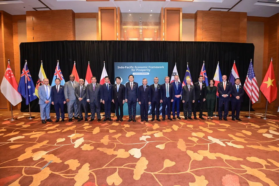 Members of the US-led IPEF meet in Singapore to sign the clean economy and fair economy agreements.