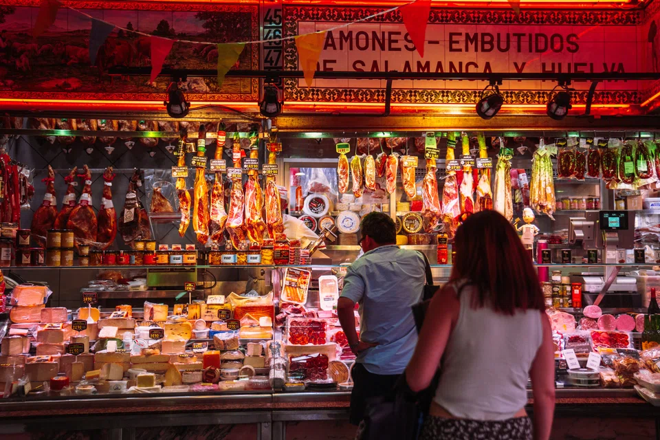A taste of local food at Mercado de San Anton.