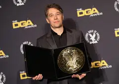'Anora' director Sean Baker wins the award for Outstanding Directorial Achievment in Theatrical Feature Film during the 77th Annual DGA Awards.