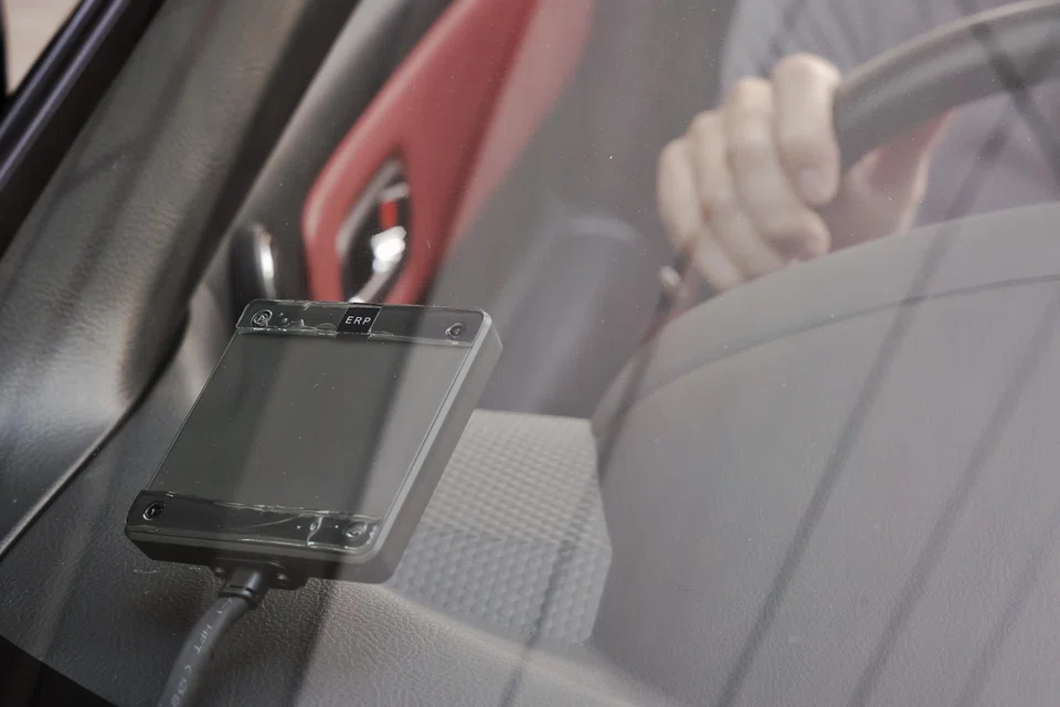 The Electronic Road Pricing On-Board Unit to be installed in all Singapore-registered vehicles. The unit will detect and process missed ERP payments directly.  