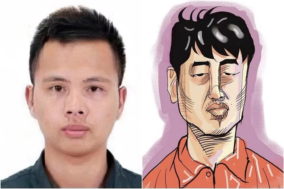 Su Wenqiang (left) and Wang Baosen, both 32, will be barred from re-entering Singapore. 