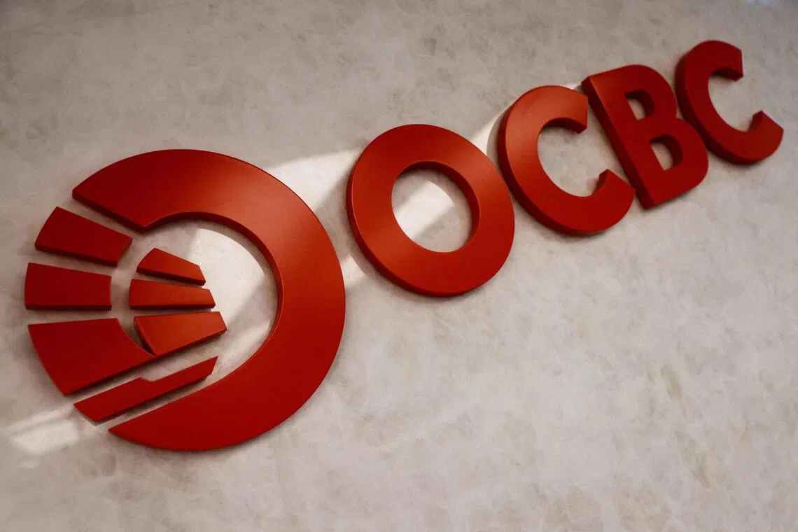 OCBC said fee income from cash management and foreign-exchange transactions grew 2% in Singapore in 2025, compared with 9% in regional markets.