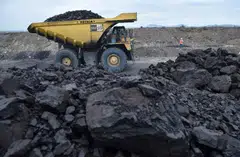 A truck carries coal in Tabalong, Indonesia. Fitch expects the country's coal production levels to remain stable or even grow moderately in the medium term.