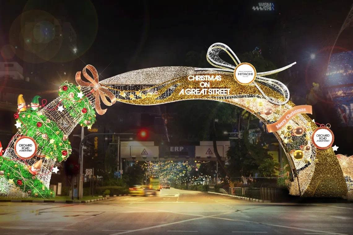 This year's Orchard Road Christmas light-up will take place from Nov 8 to Jan 1, 2026.