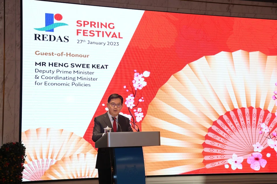 DPM Heng Swee Keat says: "We must also pay attention to the significant increases in mortgage interest rates."