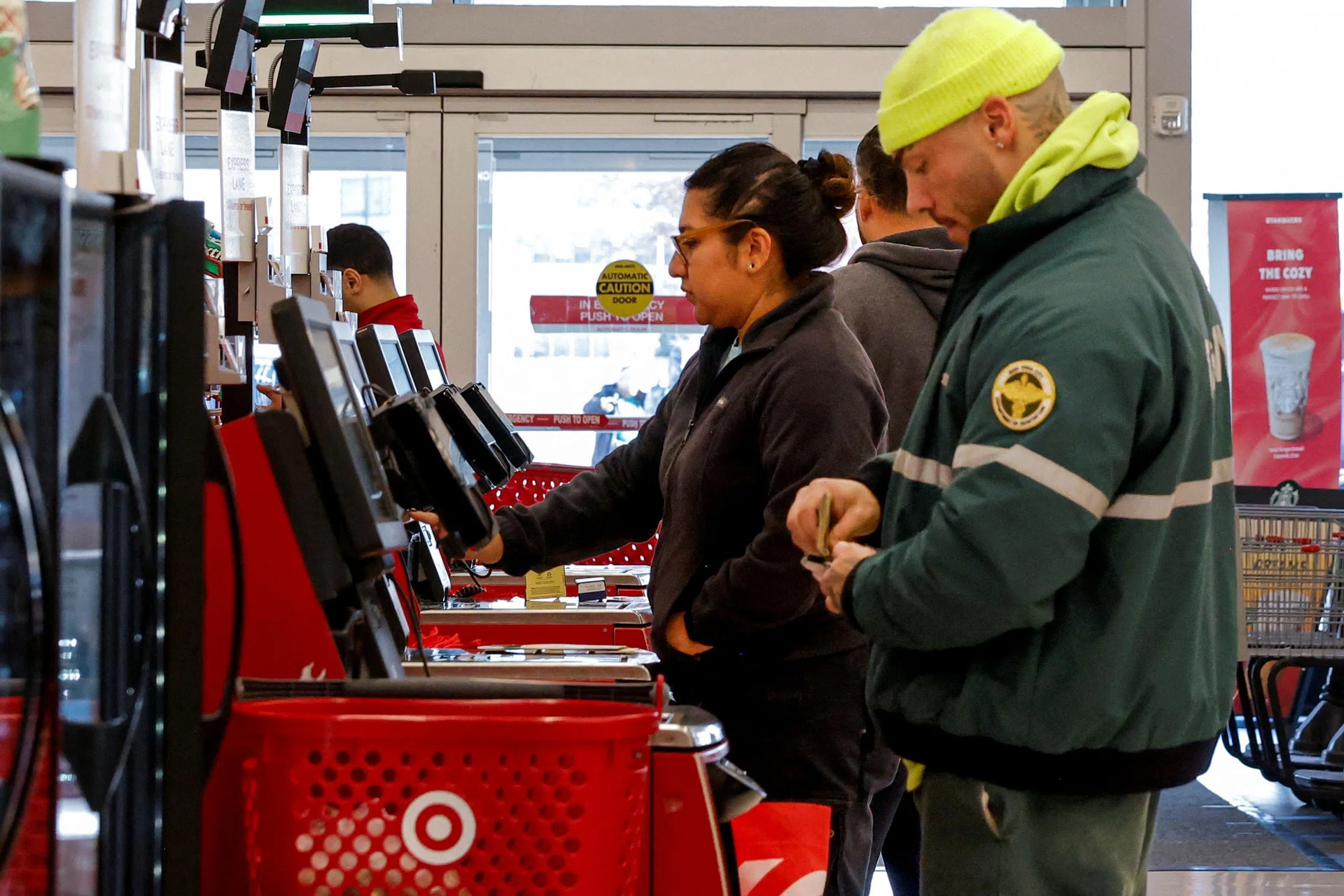 US consumer sentiment climbs on cheaper gas, topping forecasts