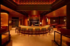 Barrel's interiors evoke the imagery of whisky-making.