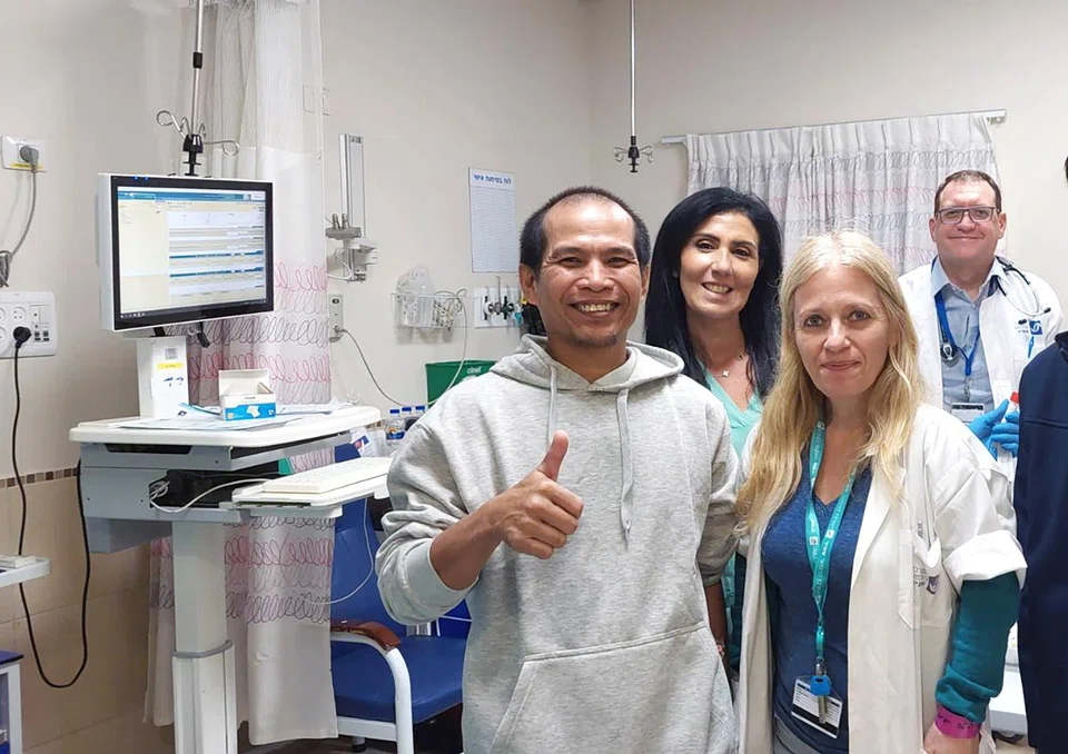 The freed hostages will return home after 48 hours in hospital, the ministry says. 