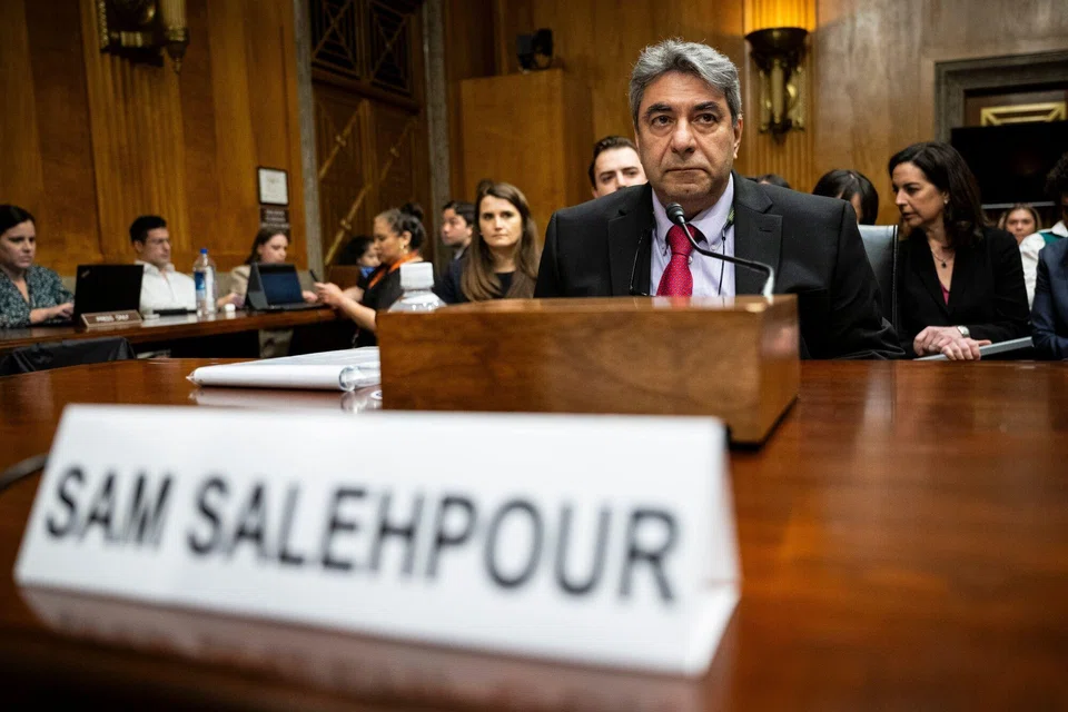Whistleblower Sam Salehpour, a quality engineer at Boeing, prior to a Senate Homeland Security and Governmental Affairs Permanent Subcommittee on Investigations hearing in Washington, DC, April 17, 2024. US lawmakers challenged Boeing to expend the necessary time and effort to reset its safety culture and criticised the planemaker's relationship with regulators as too cozy. 