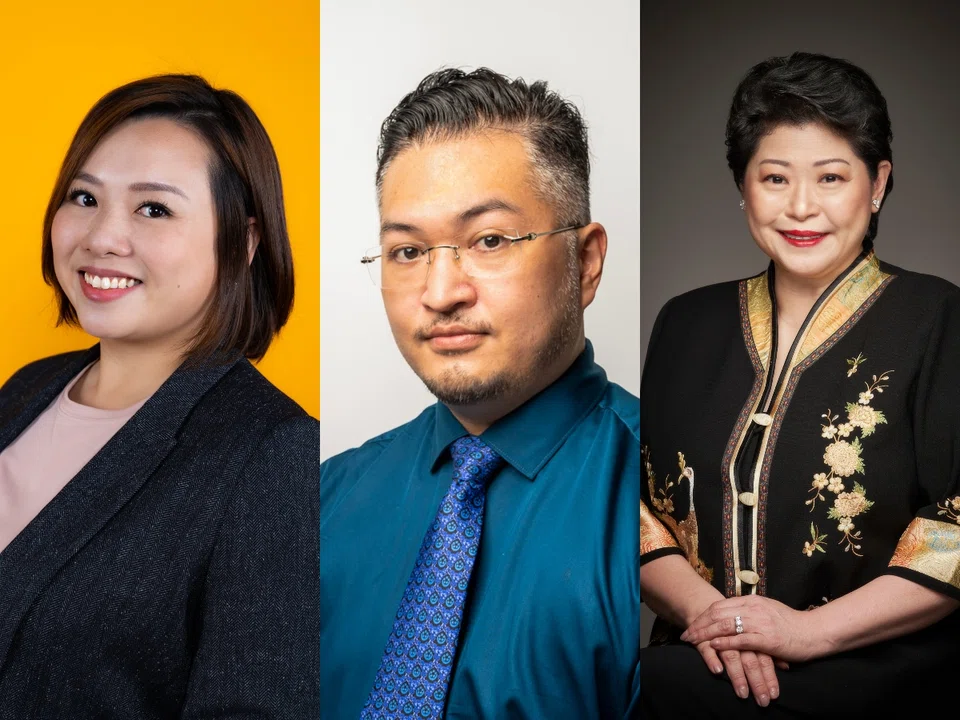 (From L to R) Carey Shek, vice-president of people and culture at Klook; Edmond Wong, business development and corporate social responsibility director of Kim Choo Kueh Chang; Susan Chong, chief executive of Greenpac Singapore.