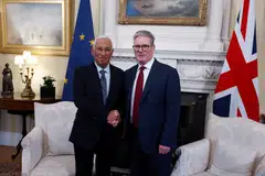 European Council President Antonio Costa (left) with Britain's PM Keir Starmer. Even though it is very unlikely that the UK will rejoin the EU in the next few years, there is nonetheless appetite from both sides to deepen ties. 