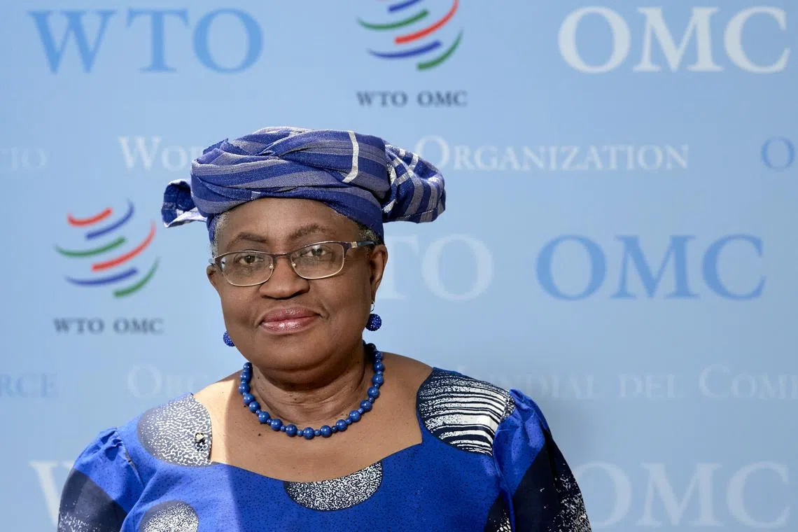 Okonjo-Iweala, 70, a former Nigerian finance minister, made history by becoming the first female and African chief of the 30-year-old trade body in 2021.