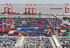 Outbound shipments from China grew 21.8% in US dollar terms in the January-to-February period.