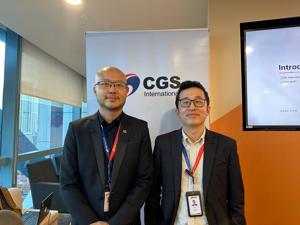 CGS International Futures Malaysia associate director of business development Ryan Chua (left) and manager of dealing David Lee.