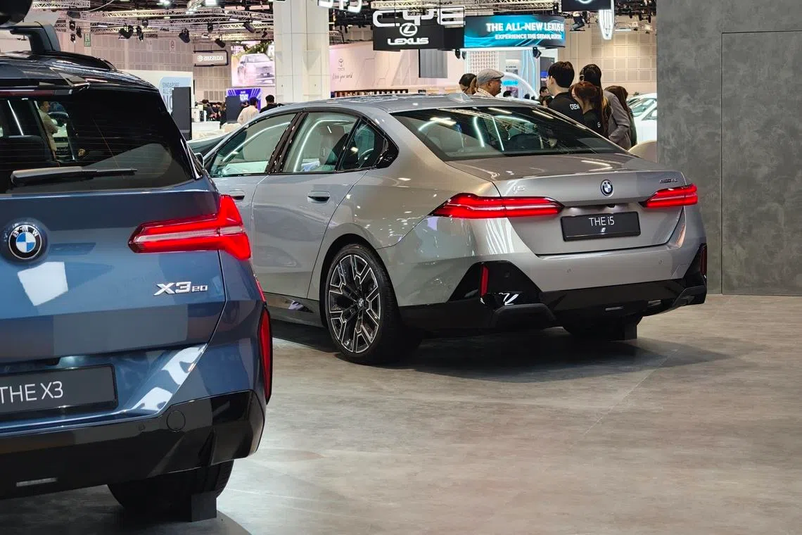 BMW cars at the Singapore Motorshow 2026. 