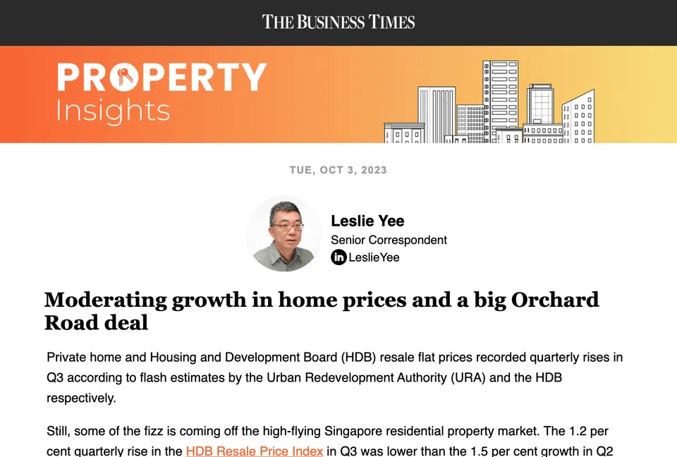 The residential property market could be adversely impacted if interest rates stay at an elevated level for a long time, writes BT senior correspondent Leslie Yee.