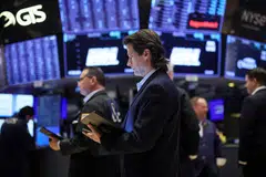 The Dow Jones Industrial Average rose 42.09 points, or 0.1 per cent, at the open to 38,719.45. 