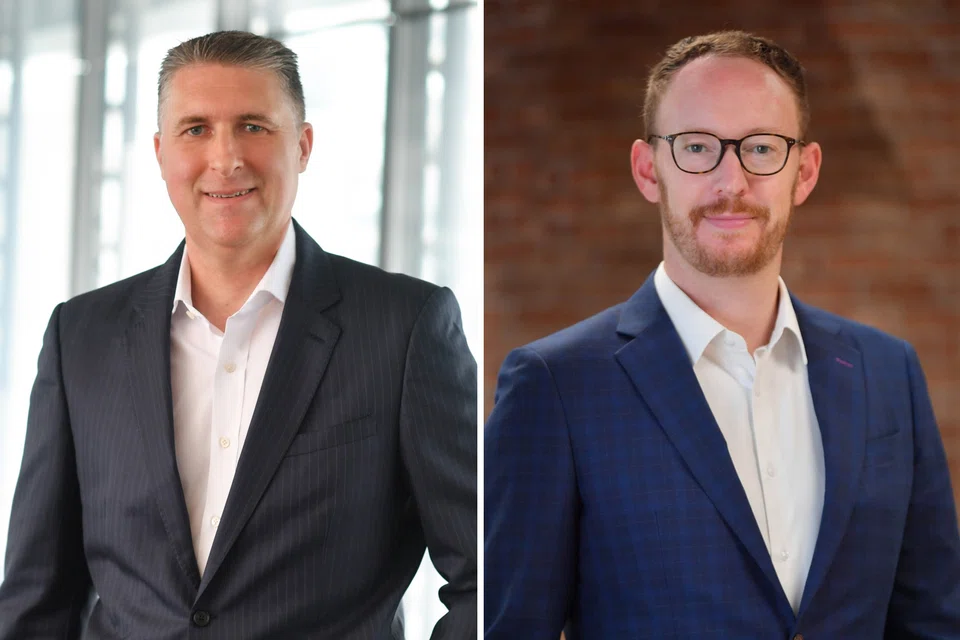 Ed Moncreiffe (right) will replace Greg Hingston (left) as  global chief executive of HSBC’s insurance.