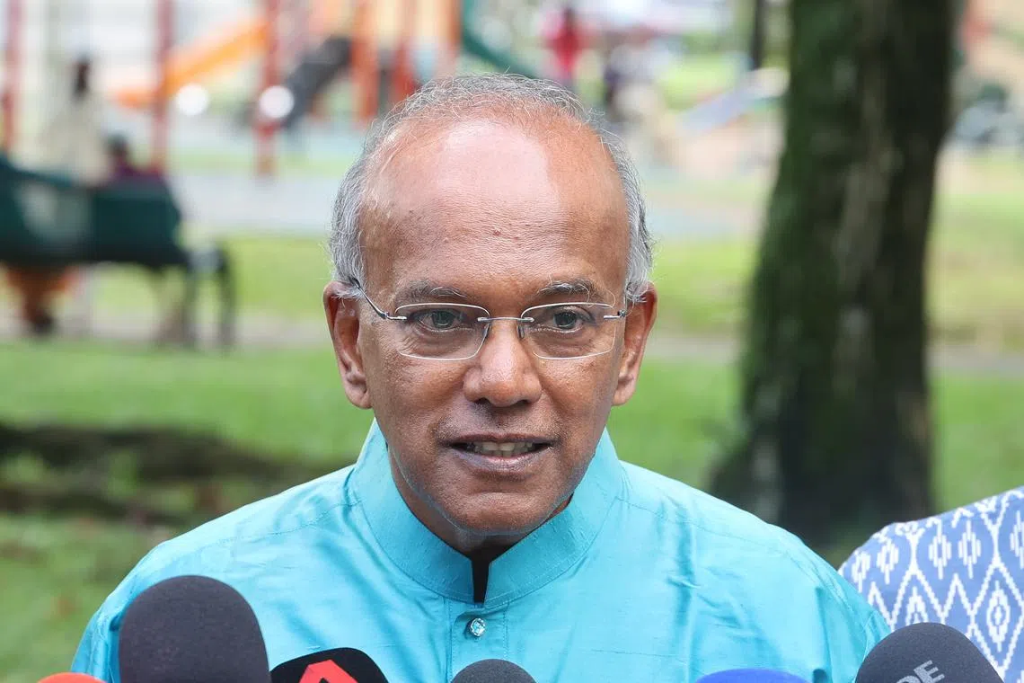 Minister for Law K Shanmugam says fellow Nee Soon GRC MP Muhammad Faishal Ibrahim is "unlikely to be here", after the associate professor was spotted at Eunos Crescent Market and Food Centre. 