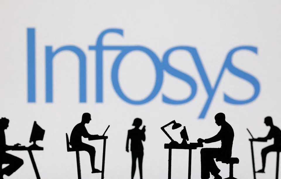Infosys' revenue rose 1.3 per cent to 379.23 billion rupees (S$6.2 billion) in the January-to-March quarter.