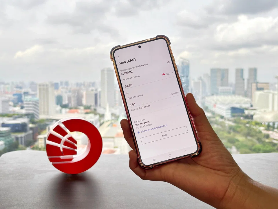 Through the OCBC app, customers can buy paper gold or silver in real-time, 24/7 from as little as 0.01 ounces.