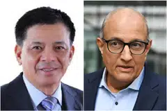 Two of the charges on which former minister S. Iswaran (right) was convicted were about gifts that he accepted from David Lum, managing director of mainboard-listed construction company Lum Chang