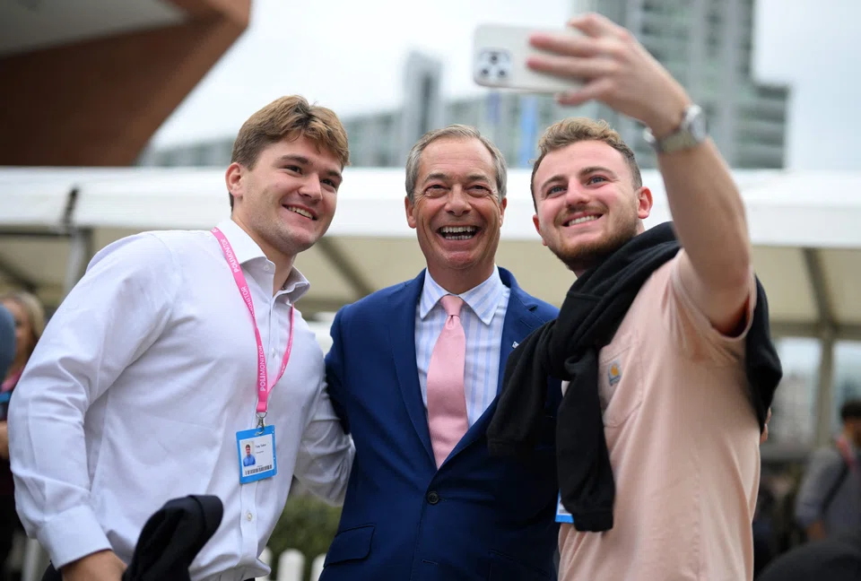 Former leader of the Brexit Party Nigel Farage (centre) is the eighth politician to enter the show "I’m a Celebrity... Get Me Out Of Here!". It reflects how the lines between entertainment and politics have become increasingly blurry these days.