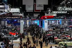 Crowds at the Bangkok International Motor Show in Thailand in March. Thailand’s auto market sold 572,675 new cars in 2024, down more than 25 per cent year-on-year.