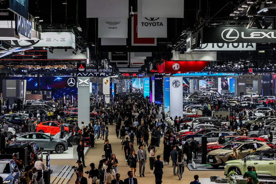 Crowds at the Bangkok International Motor Show in Thailand in March. Thailand’s auto market sold 572,675 new cars in 2024, down more than 25 per cent year-on-year.