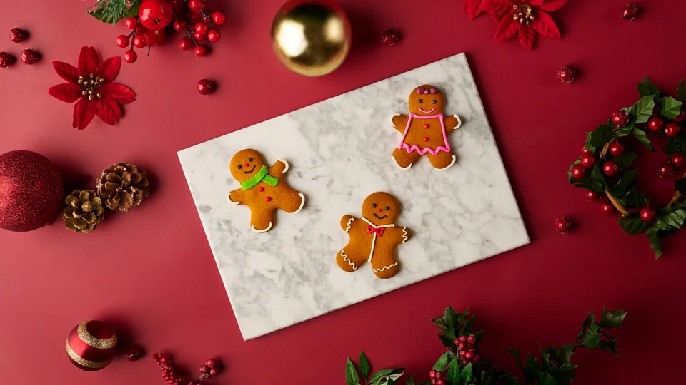 Gingerbread cookies from Pan Pacific Orchard.