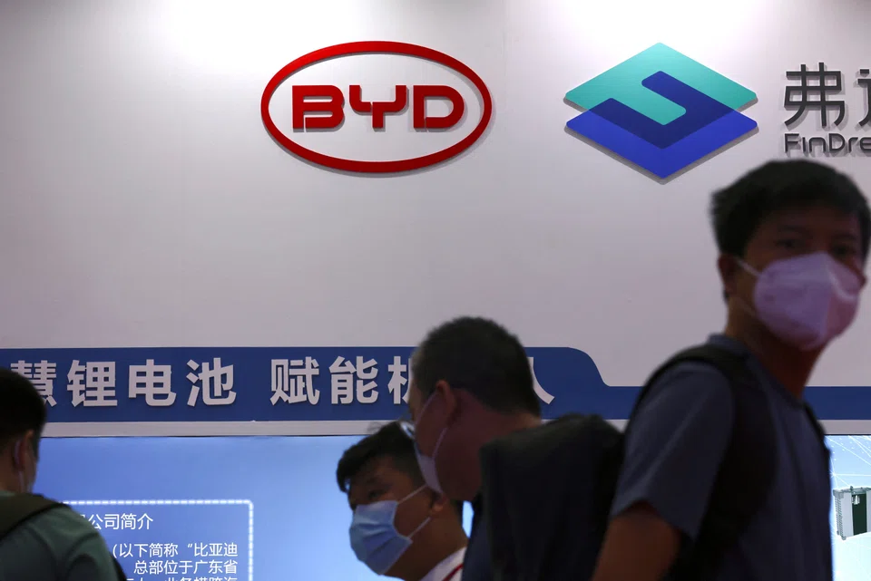 BYD plans to invest about 30 billion baht (S$1.2 billion) in production of electric vehicles. 