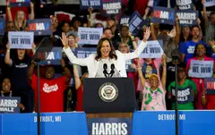 US Vice-President Kamala Harris has clinched the Democratic presidential nomination and is enjoying a super-charged wave of popularity and donations.