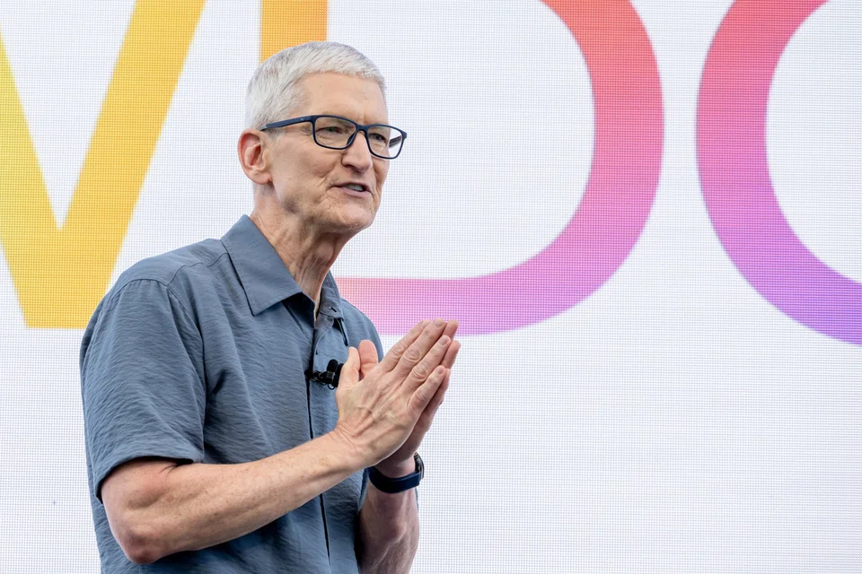 TIm Cook often holds town hall-style chats when visiting Apple’s offices around the world, but companywide meetings from the Steve Jobs Theatre at headquarters are unusual.