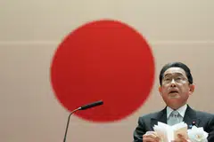 Japanese public support for the cabinet of Prime Minister Fumio Kishida rose to 48 per cent, exceeding the disapproval rate for the first time in seven months, the Nikkei newspaper reported on Sunday.