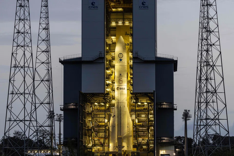 The Ariane 6 rocket's mission will be considered a success after deploying its payload and having its reusable upper stage splashes down into the Pacific Ocean.