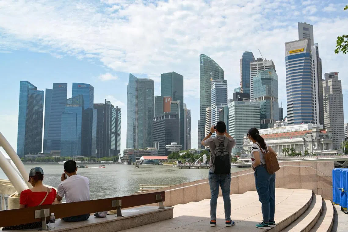 Office space in Singapore is benefitting from an uptick in demand as some companies shift out of Hong Kong to Singapore.

