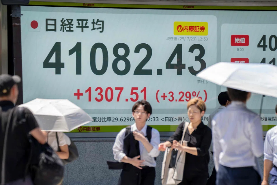 The Topix advanced as much as 1.4 per cent to reach 2,968.48 for the first time ever on Thursday.