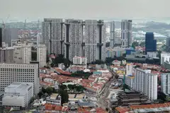 The most expensive HDB flat resold was S$1,228,000 for a 5-room unit at Pinnacle@Duxton. 