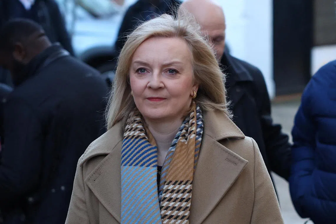 Former British Prime Minister Liz Truss spent just 49 days in office before she was ousted by her own party in October 2022 after her disastrous mini-budget spooked financial markets and sank the pound.