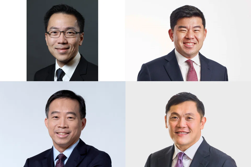 Clockwise from top left: Beh Swan Gin, Gabriel Lim, Lee Chuan Teck and Png Cheong Boon. They will be taking on new roles at various government departments.