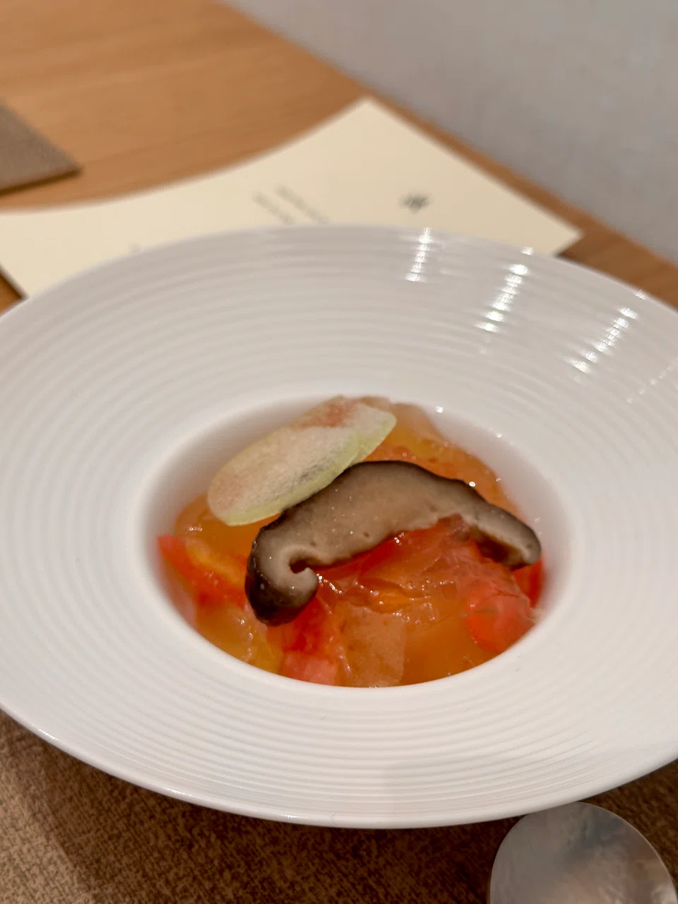 Teochew steamed fish sorely needs stronger flavours for impact.