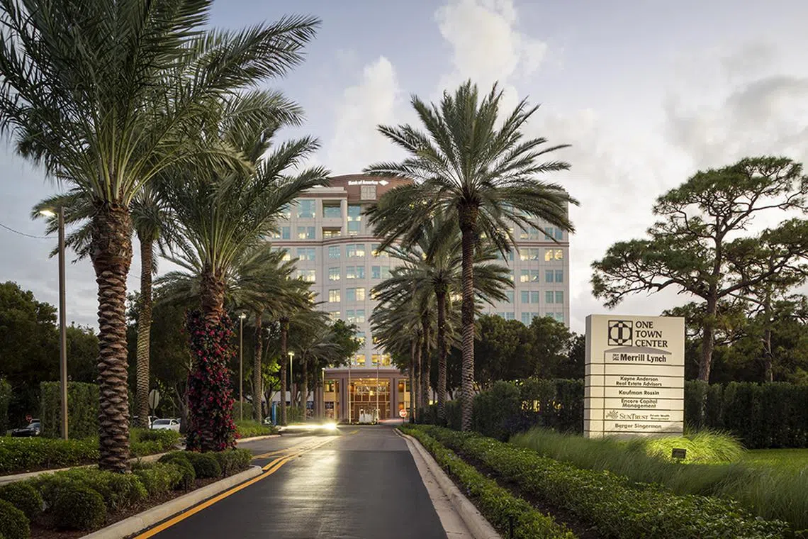 One Town Center, an office tower in Florida, was divested in July 2024.