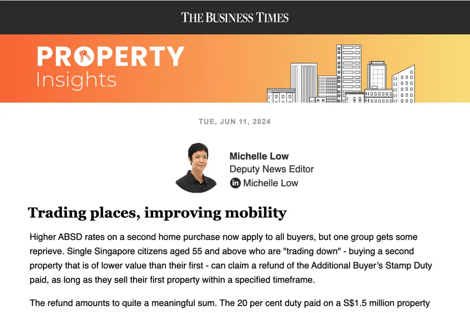 The landed property market seems to be stirring, writes BT deputy news editor Michelle Low.