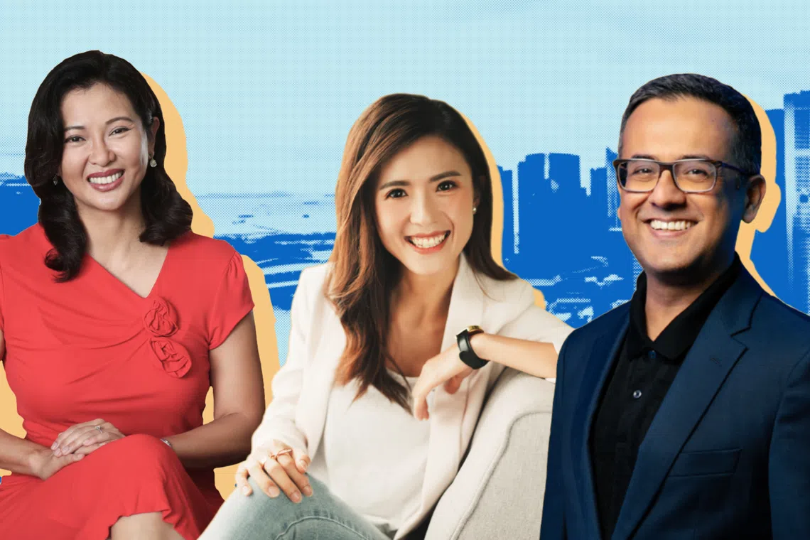 Feon Ang, Lee See Ting and Gautam Talwar.