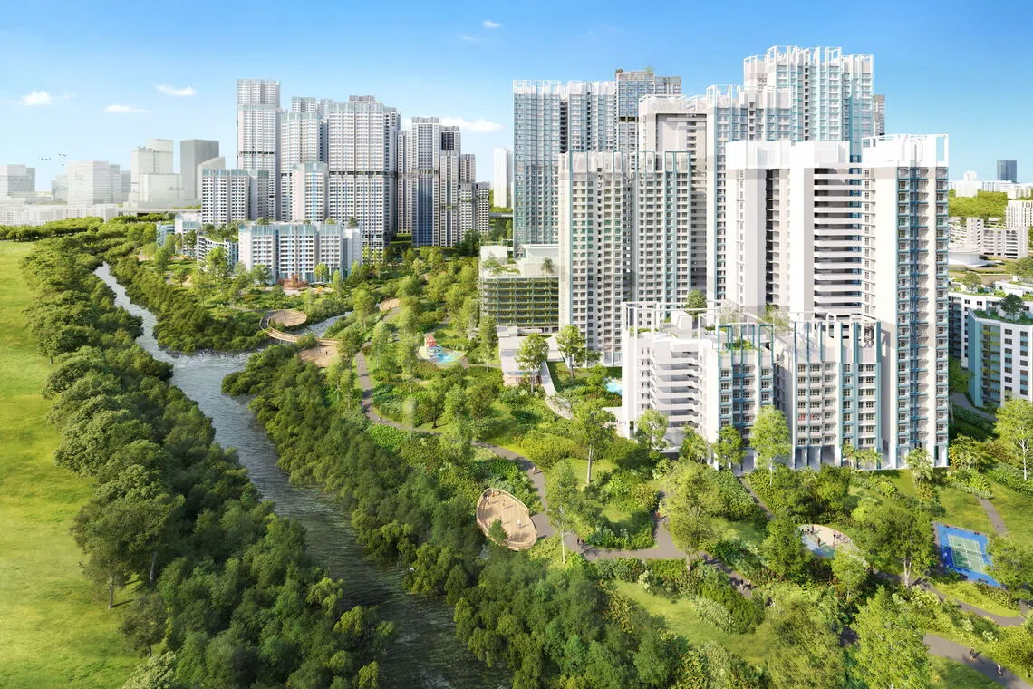 Berlayar estate's first Build-To-Order project, Berlayar Residences, comprises 870 new public housing units.