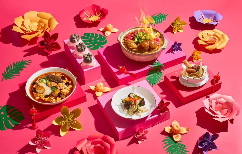 Andaz Singapore's pen cai and other Chinese New Year dishes.                          